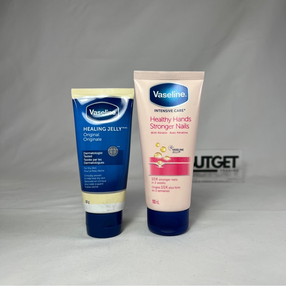 Mix Lot Vaseline Healthy Hands Stronger Nails Hand C ream & Healing Jelly *READ*